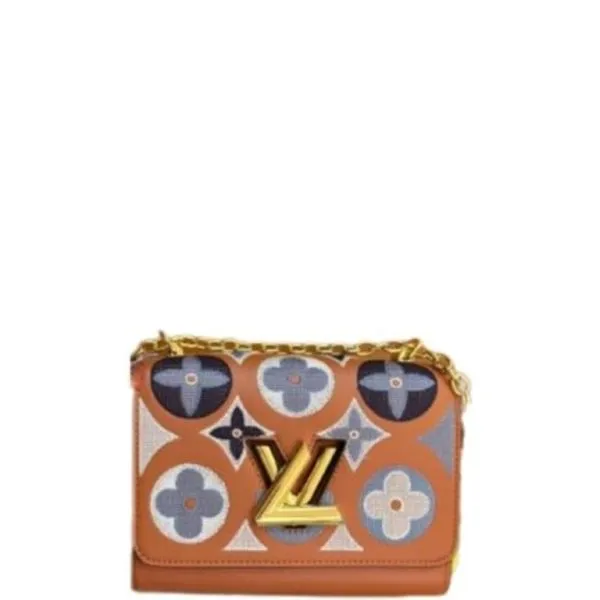 Louis Vuitton Twist MM Bags Monogram Light Brown 25cm