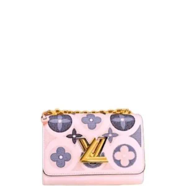 Louis Vuitton Twist MM Bags Monogram Light Pink 25cm