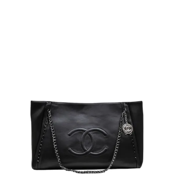 Chanel East West Large Modern Chain Black Tote Bag
