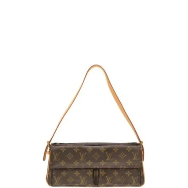 Louis Vuitton Vivacite MM Shoulder Bag Monogram Brown 30cm M51164