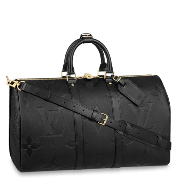 Louis Vuitton 50 Black Keepall Bandouliere