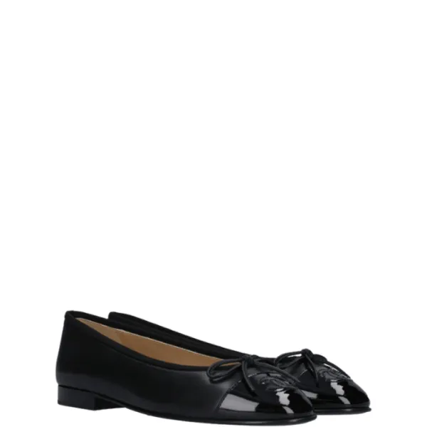 Chanel Black Flat Sandals