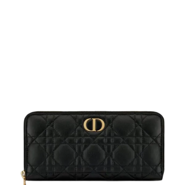 Dior Caro Voyageur Wallet Black 19cm S5038uwhc_m900