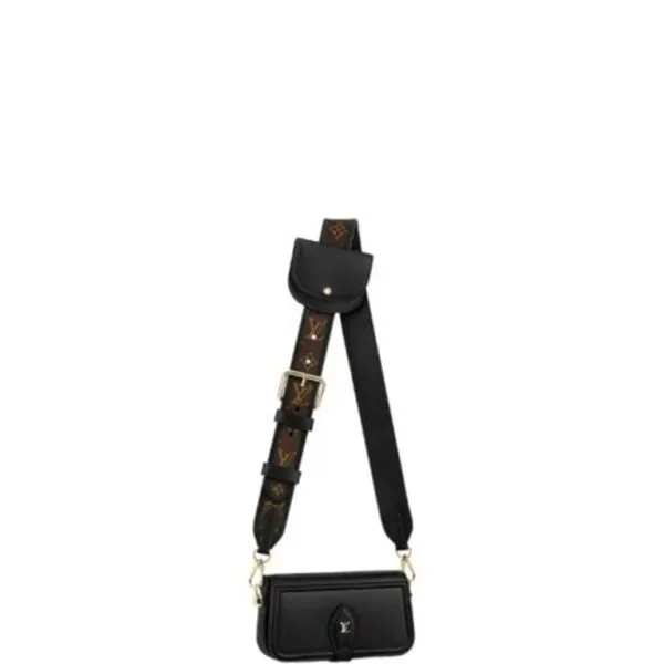 Louis Vuitton Officier Pouch With Strap Black 23cm M69841
