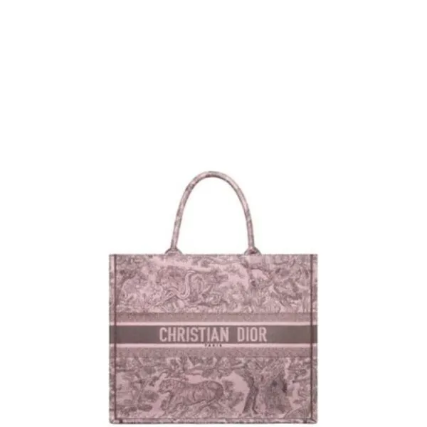 Dior Large Dior Book Tote Pink And Gray 41cm M1265ztdtm45e