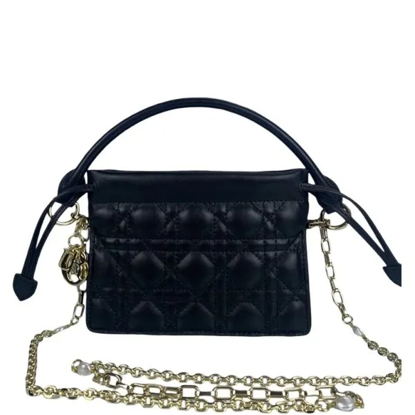 Dior Lady Dior Milly Mini Bag Black 19cm