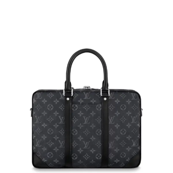 Louis Vuitton 40cm Porte Documents Voyage PM Briefcase Black M46457
