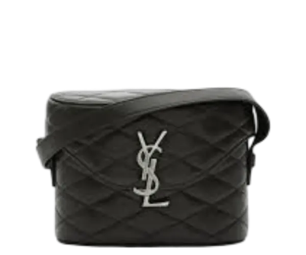 Saint Laurent June Box Bag in Quilted Lambskin Black