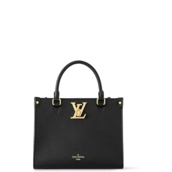 Louis Vuitton Lock Go Bags Black 25cm M22311