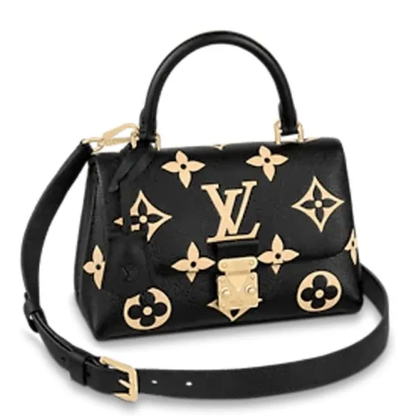 Louis Vuitton Madeleine BB 24cm Black And Beige
