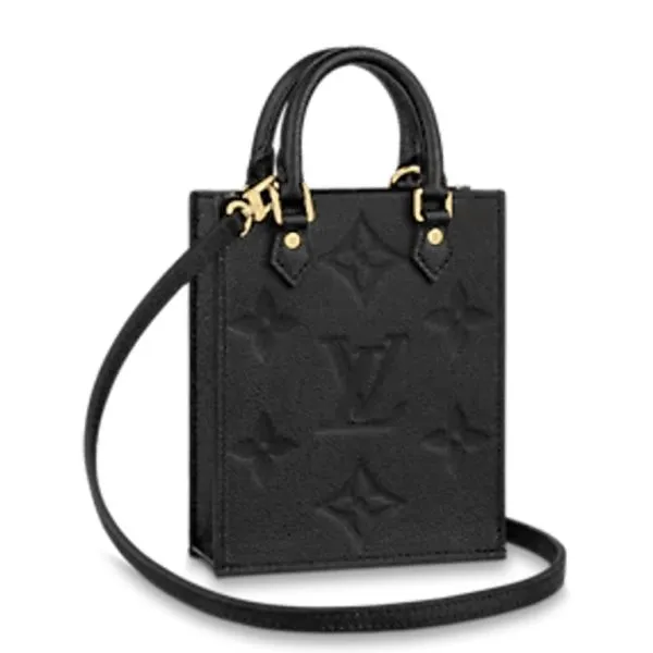 Louis Vuitton Petit Sac Plat 17cm Black