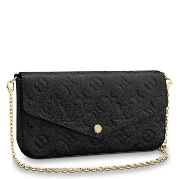 Louis Vuitton Felicie Pochette Black 21 X 12 X 3 cm