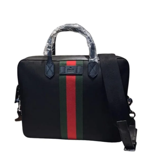 Gucci Men Supreme Bag Web Briefcase