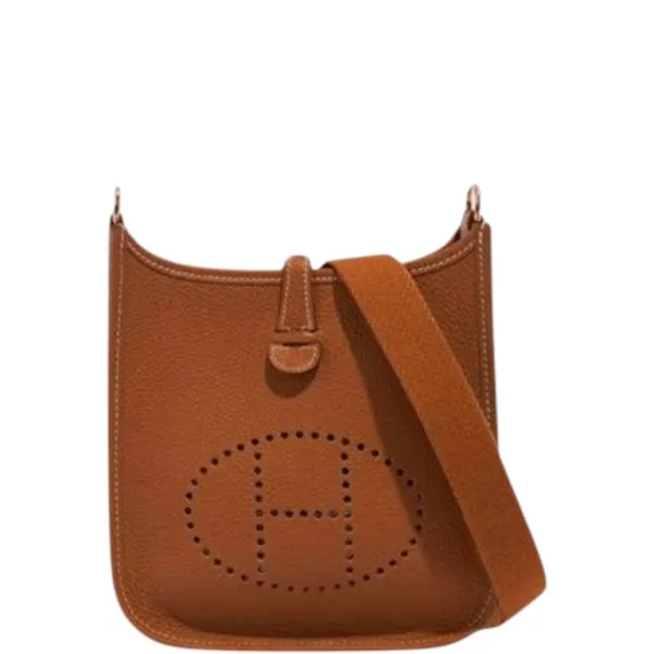 Hermes Clemence Evelyne PM 18cm Brown