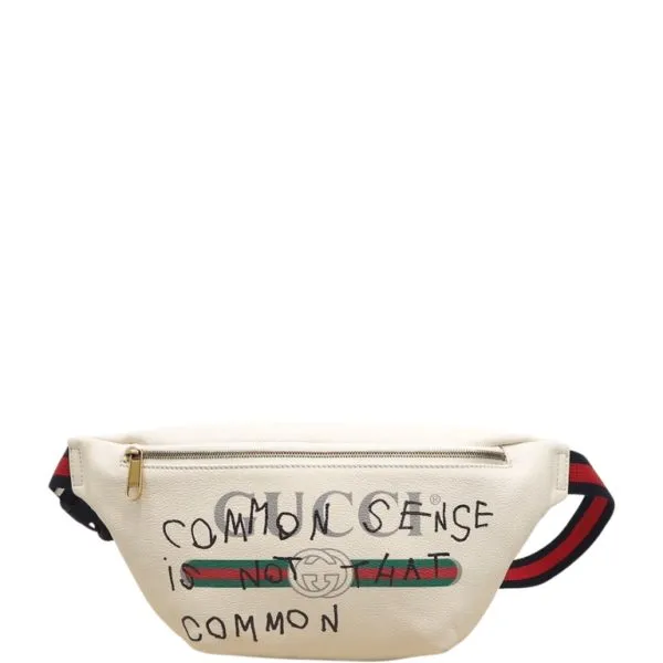 Gucci Print Medium Belt Bag White