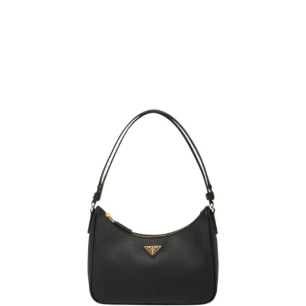Prada Saffino Leather Mini Bag Black