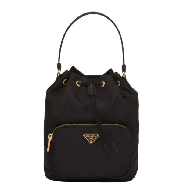Prada Duet Re-Nylon Bucket Shoulder Bag 1bh038rv44f0002vooo