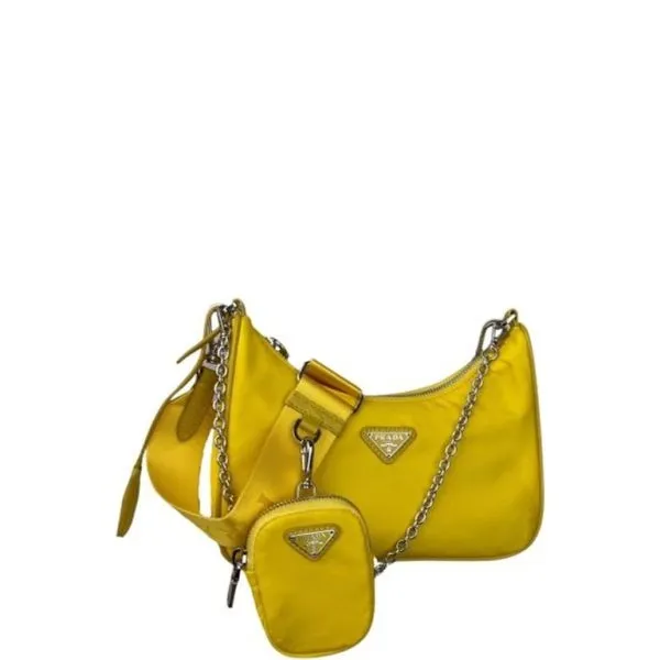 Prada Mini Re-Edition 2005 Re-Nylon Yellow