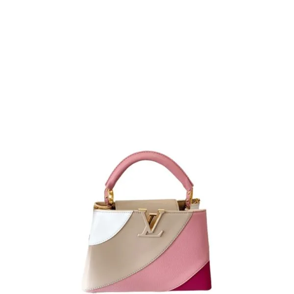 Louis Vuitton Capucines 27cm Grey And Pink M59864