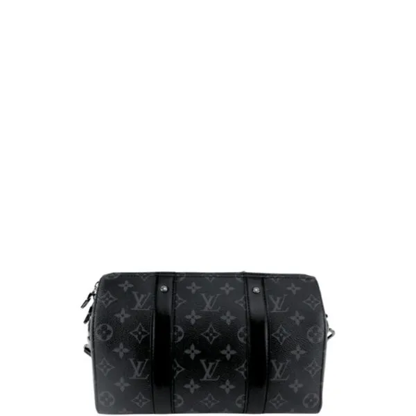 Louis Vuitton Keepall Bandouliere 28cm Monogram Eclipse City Black