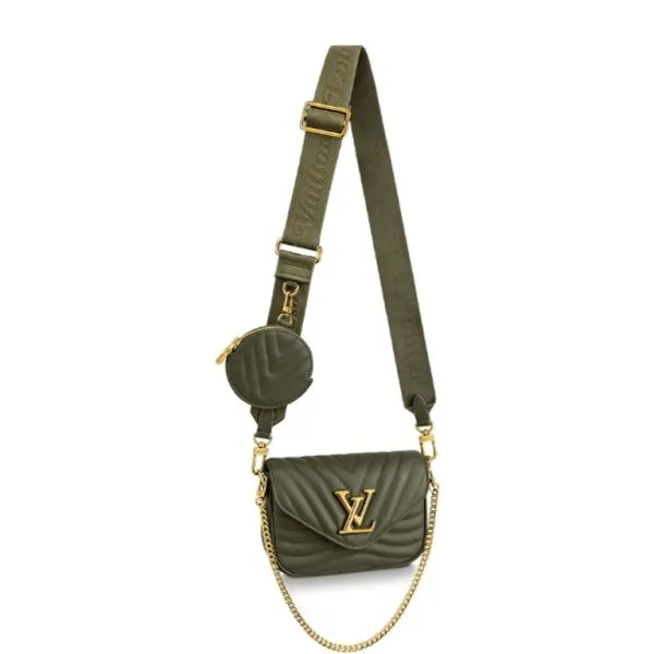 Louis Vuitton New Wave Multi Pochette Khaki Green 20cm M56471