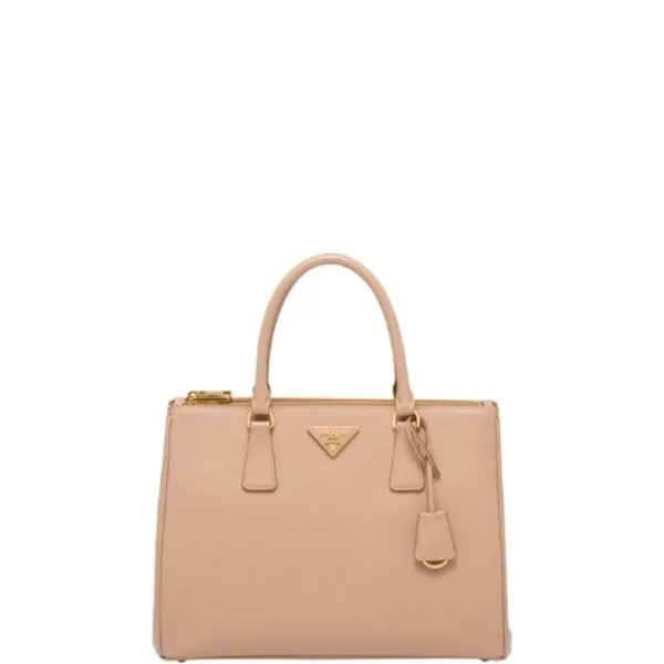 Prada Large Galleria Saffiano Leather Bag in Cameo 32cm