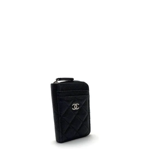 Chanel Zipped Coin Purse Black AP1650