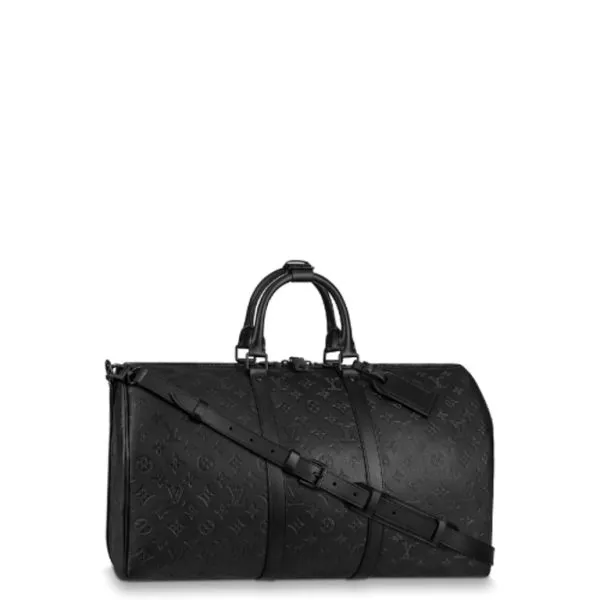 Louis Vuitton 50cm Black Keepall Bandouliere