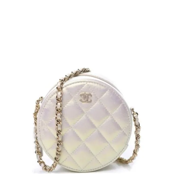 Chanel Clutch With Chain in White 17.5cm