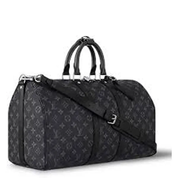 Louis Vuitton Monogram Eclipse Canvas Keepall 45 Bandouliere