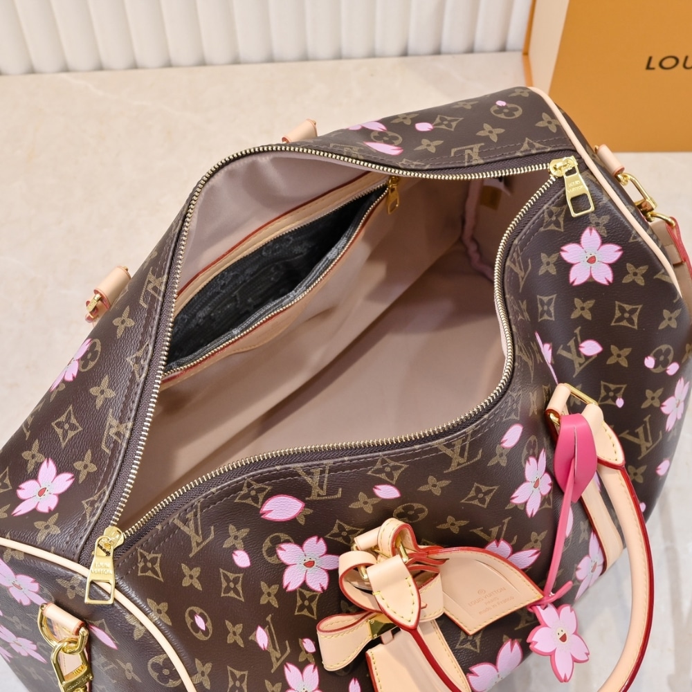 LOUIS VUITTON X TAKASHI MURAKAMI 45CM M13752 BANDOULIÈRE 45 BROWN KEEPALL