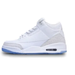 NIKE AIR JORDAN 3 RETRO WHITE-GREY-BLUE $215.00