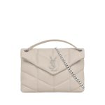 SAINT LAURENT ENVELOPE CHAIN BAG IN MIX MATELASSE GRAIN DE POUDRE EMBOSSED LEATHER BLACK