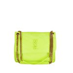 SAINT LAURENT NIKI MEDIUM GREEN LEATHER SHOULDER BAG HIGH QUALITY