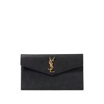 SAINT LAURENT UPTOWN YSL PLAQUE GRAINED LEATHER