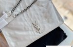 SAINT LAURENT MEDIUM NIKI SHOPPING BAG WHITE