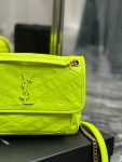SAINT LAURENT NIKI MEDIUM GREEN LEATHER SHOULDER BAG HIGH QUALITY