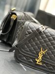 SAINT LAURENT SOLFERINO MEDIUM SUPPLE SATCHEL IN QUILTED LAMBSKIN