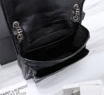 SAINT LAURENT NIKI BABY CHAIN BAG IN CRINKLED VINTAGE BLACK NOIR 21CM