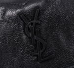 SAINT LAURENT NIKI BABY CHAIN BAG IN CRINKLED VINTAGE BLACK NOIR 21CM