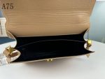 SAINT LAURENT CASSANDRA MEDIUM TOP HANDLE IN GRAIN DE POUDRE EMBOSSED DARK BEIGE
