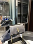 SAINT LAURENT UPTOWN YSL PLAQUE GRAINED LEATHER