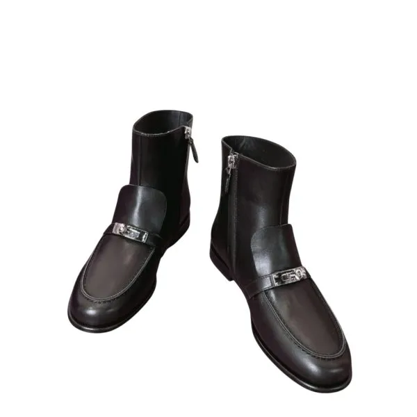 Hermes Kelsy Ankle Boot Noir
