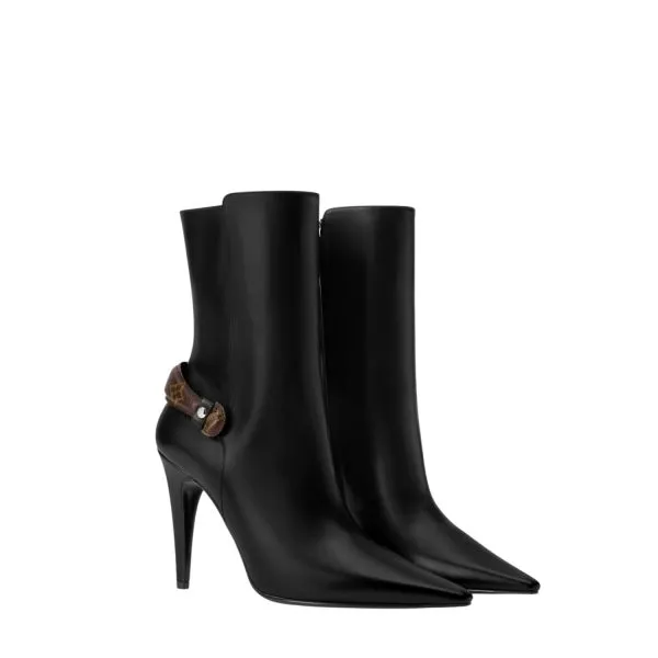 Louis Vuitton Legacy Ankle Boot Black For Women 1AIEUG