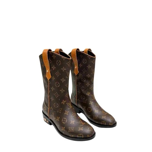 Louis Vuitton LV Rider Boots Monogram Brown