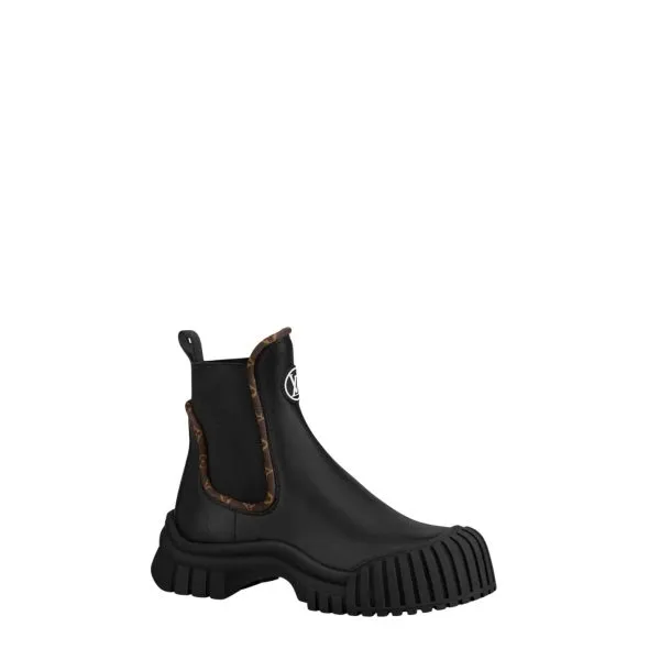 Louis Vuitton Ruby Flat Ankle Boots Black