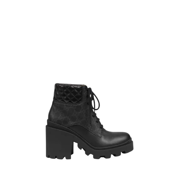 Gucci GG Supreme Ankle Boots Black