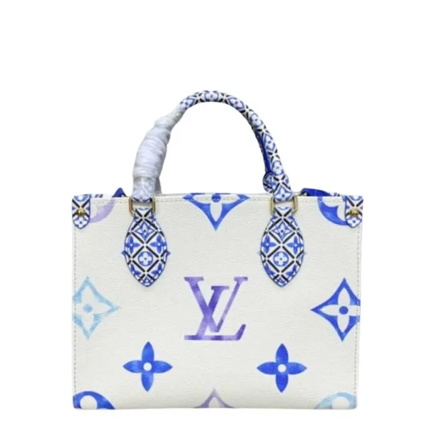 Louis Vuitton Onthego PM Bag Blue 25cm