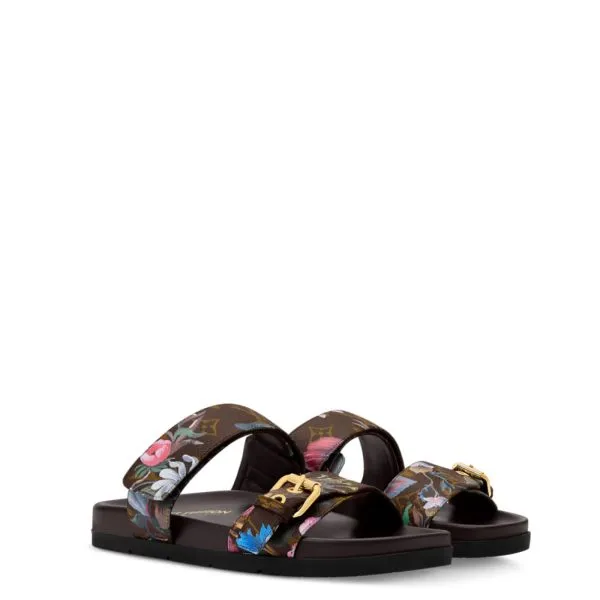 Louis Vuitton Bom Dia Comfort Mules Cacao Brown For Women