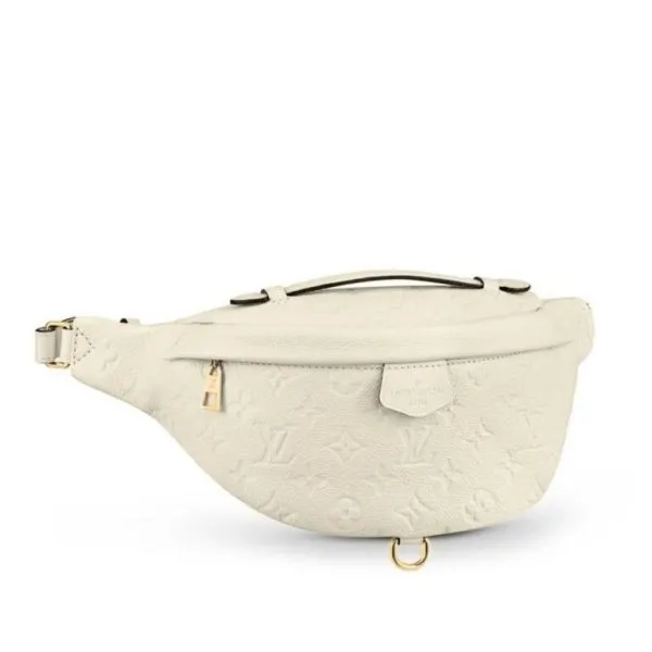 Louis Vuitton Monogram Empreinte Bumbag Creme 37Cm M44836